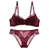 B1151 Sexy Women Transparent Plus Size Bra Lace Panties Set
