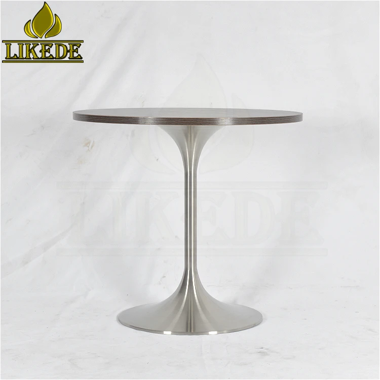Hot Sale 304 Stainless Steel Table Base Metal Trumpet Tulip Table Base