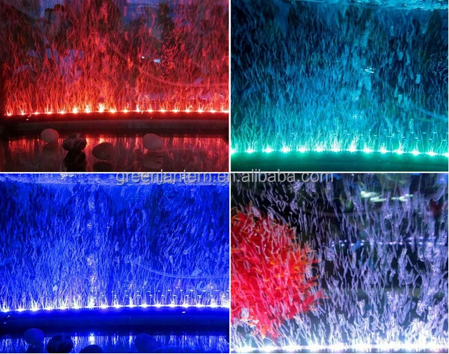 Nuevo diseño rgb colorida burbuja de aire acuario led light ... Cortinas Coloridas diseño