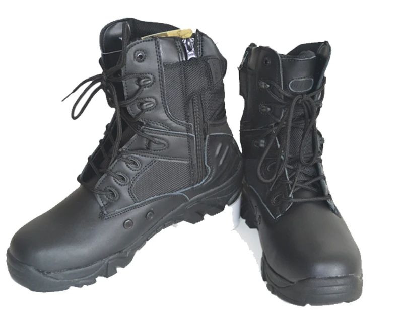 Cheap Price Suede Leather Delta Tactical Boots Side Zipper Tactical ...
