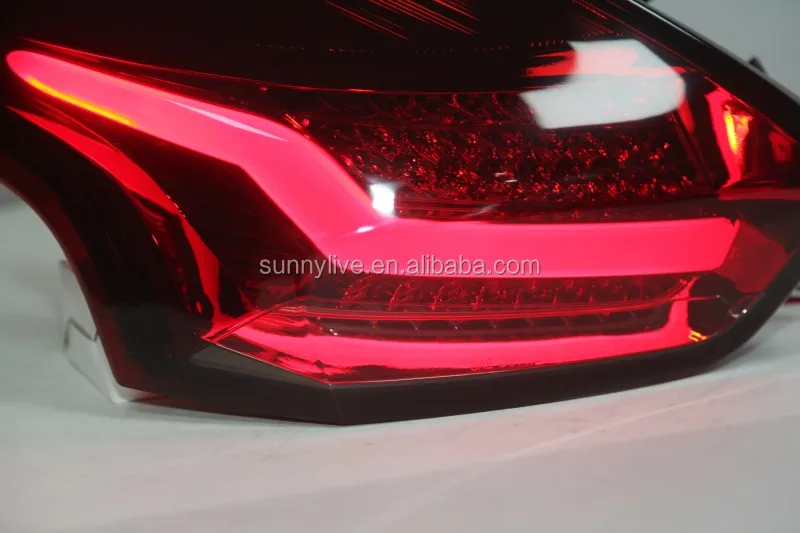 New for Focus 3 LED Strip Tail Lamp for FORD Hatchback 2015-2017 year dark red