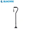 Chinese Offset Small Quad Cane Black Optional Bronze/Silver color