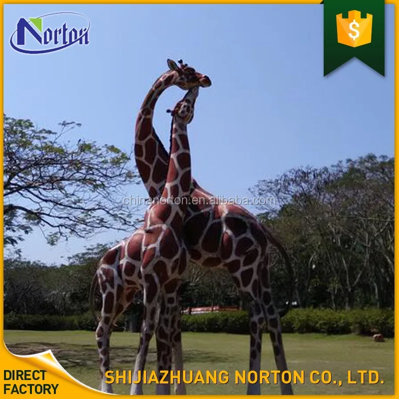 Customized Large Resin Animal Statues Outdoor Life Size Fiberglass