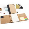 High end office gift set custom sticky notes eco friendly notebook with pen