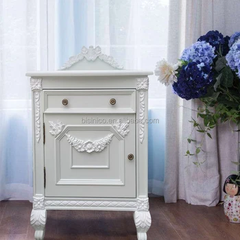 French Provincial Wooden Hand Carved White Blue Nightstand Table Antique Vintage Princess Bedside Table Buy Hand Carved Nightstand Provincial Night Table Vintage Bedside Table Product On Alibaba Com