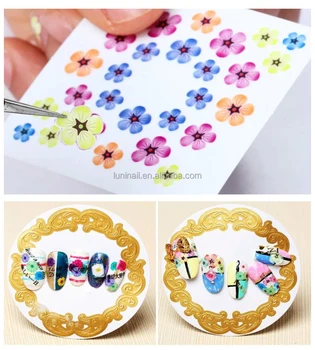 flower nail stickers