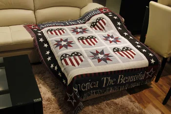 Heavy 100 Cotton Jacquard Woven Sofa Throws Blanket With Custom Heavy 100 Cotton Jacquard Woven Sofa Throws Blanket With Custom Pattern