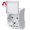 OEM Low MOQ Din Rail Mounted socket with cover
