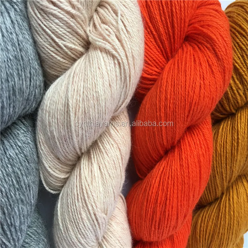 Cynthia Rabbit /wool/ Cashmere Yarn Bright Color Angora Wool Blend Yarn