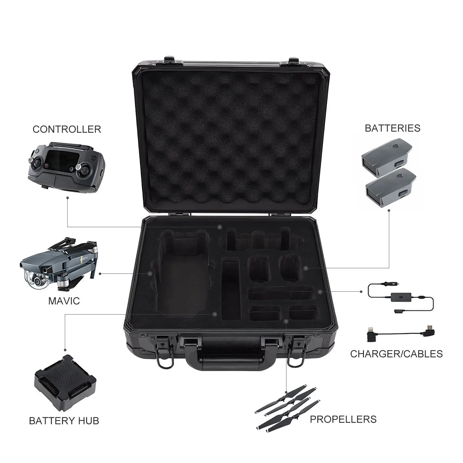 Aluminum Hard Shell Drone Carry Box Quadcopter Transport Suitcase Buy Aluminum Quadcopter