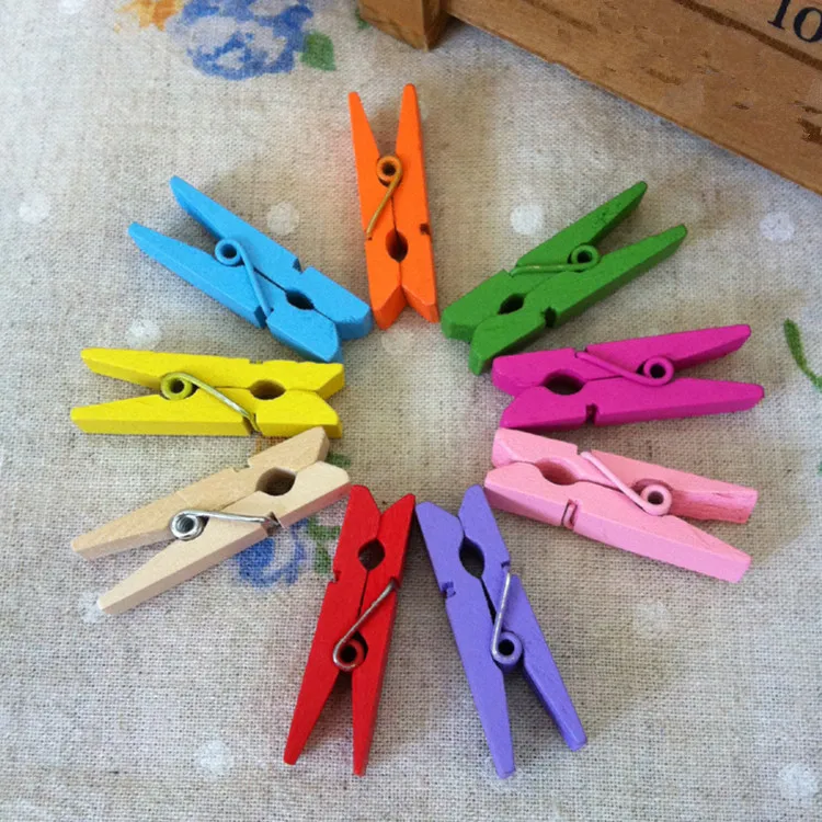 Hot Selling Colorful Heart Shaped Mini Pegs Wooden Clothespins For Decoration Buy Clothespins