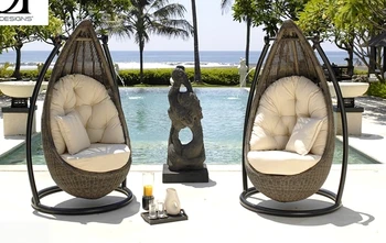 Rattan Hanging Glider Swing Egg Chair Patio Outdoor Furniture Rattan Hanging Glider Swing Egg Chair Patio Outdoor Furniture