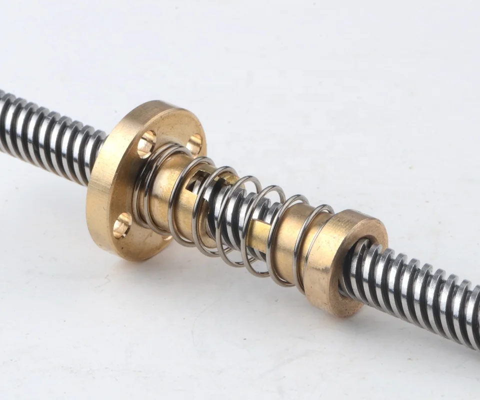 8mm Diameter T8 Lead Screw 2mm Pitch Stainless Steel Screw With Brass Nut Buy T8 Lead Screw