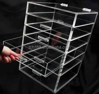 Acrylic Clear Makeup Organiser Cosmetic Storage Drawers Jewellery Box , Buy Plastic Drawer Storage Box,Acrylic Drawer Storage Box,Acrylic Makeup