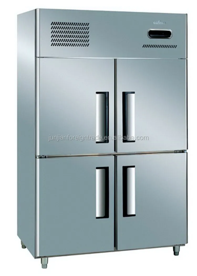 1020l Big Capacity Stainless Steel Commercial Refrigerator And Freezer