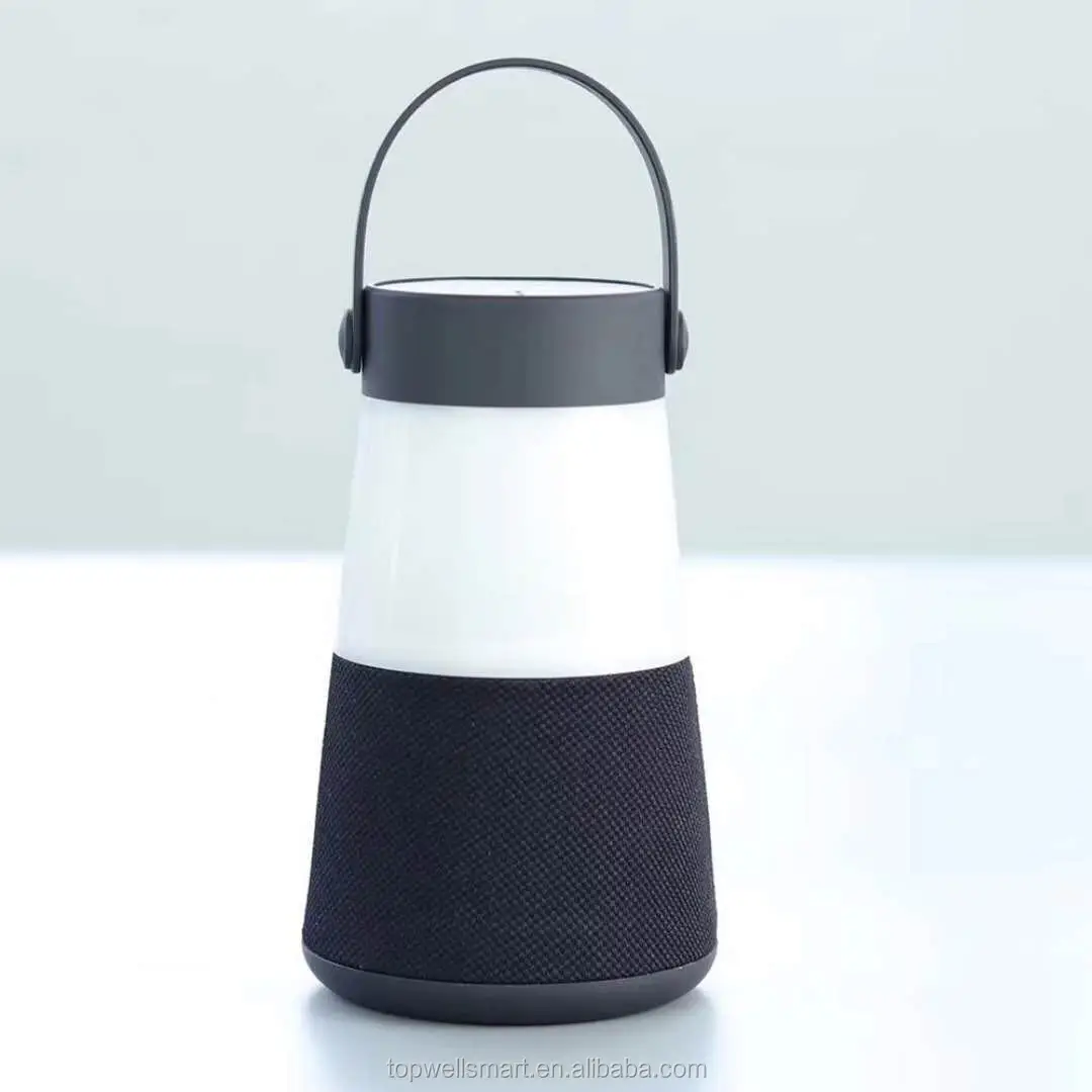 Waterproof Portable Speaker Fabric Wireless Speaker With LED lamp for camping - ANKUX.COM