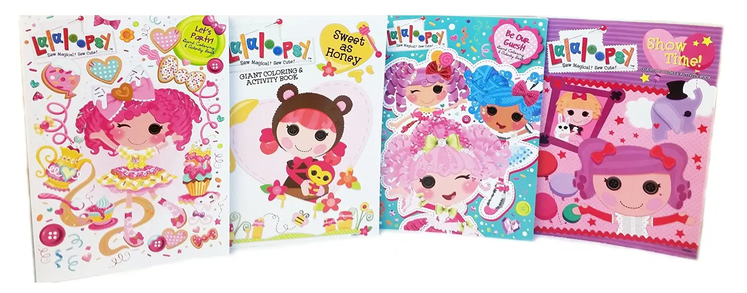 lalaloopsy color me pink green orange and yellow