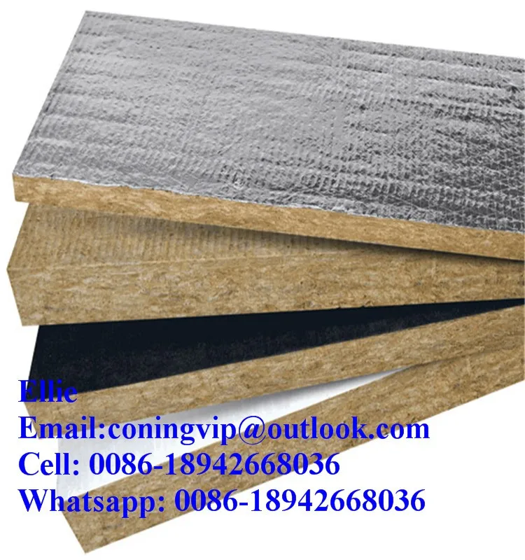 Rock Wool Slab Sheet Faced Aluminum Foil One Side - Buy Insulation ...