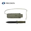 Fixed Blade Tactical Combat Bowie Knife with Kydex Sheath &Ball Chain