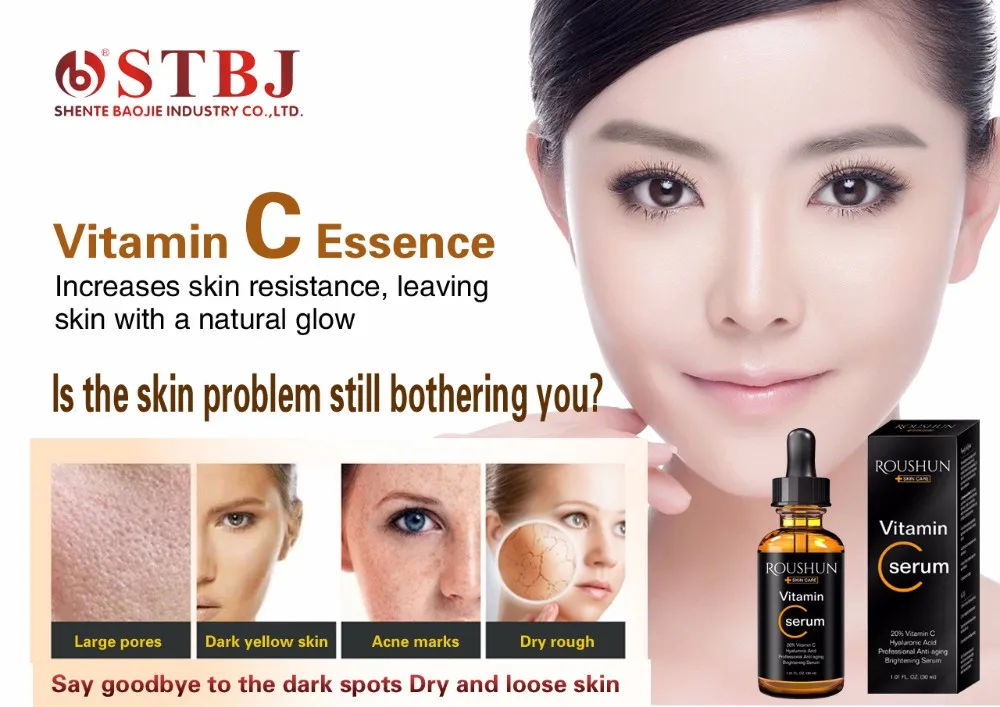 Captivating Roushun Vitamin C Serum Background in 4K Captivating Roushun Vitamin C Serum Background in 4K