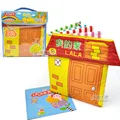 Free shipping early educational toy lalababy hand My sweet home stereo cloth book newborn baby kindergarten