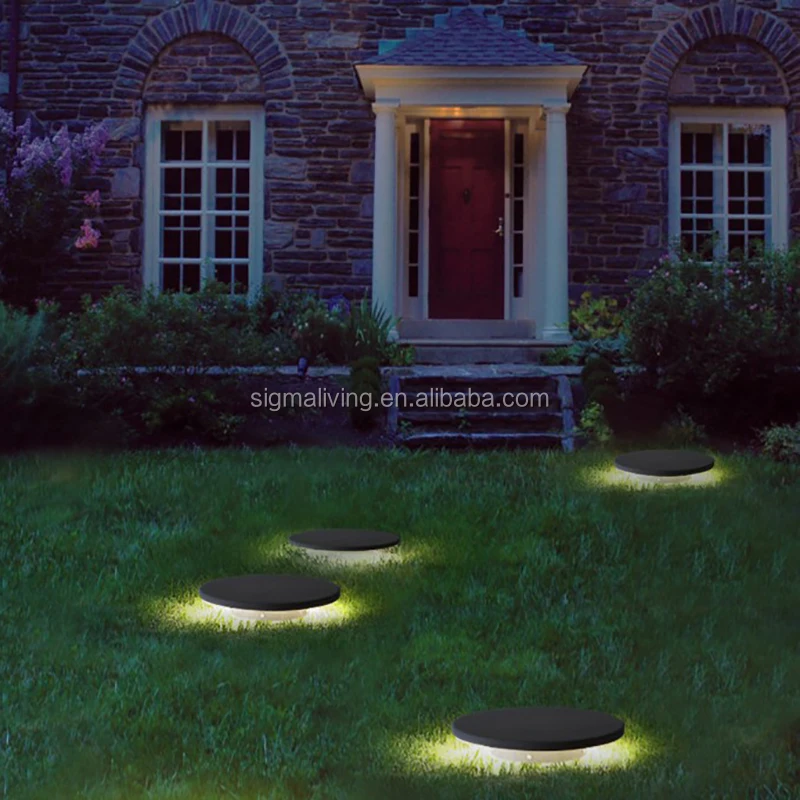 Eco-friendly black stone shape lamp garden Light Led light