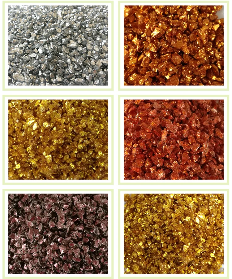 Silver Coated Glass Chips For Concrete Countertop Decoration Buy