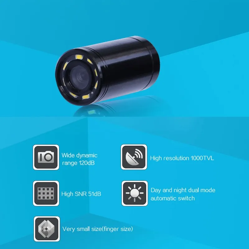 8pcs Lights 1000tvl 60fps 0lux Night Vision Wide Dynamic Range High