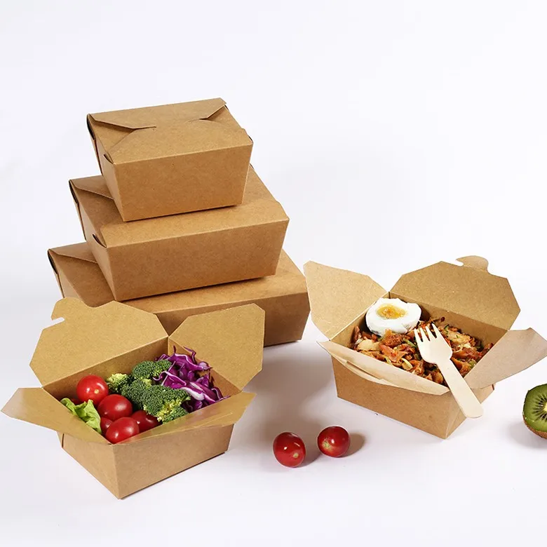 Download Recycled Cardboard Packaging Kraft Paper Food Lunch Box ...