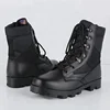 Phylon Sole Cemented Construction Black Army Combat Boots Police Uniform Shoes