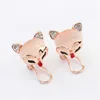 Animal Design Fashion Women Jewelry Natural Stone Opal Cute Fox Earrings