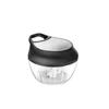 Kitchen mini manual easy quickpush baby food chopper processor for home use