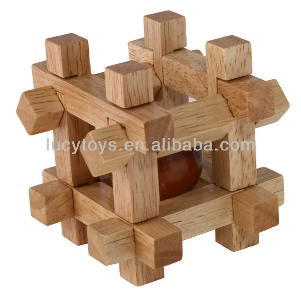 wooden puzzle cube