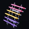 Multifunction 6 bits clear acrylic pen display rack eyeshadow pencil stand