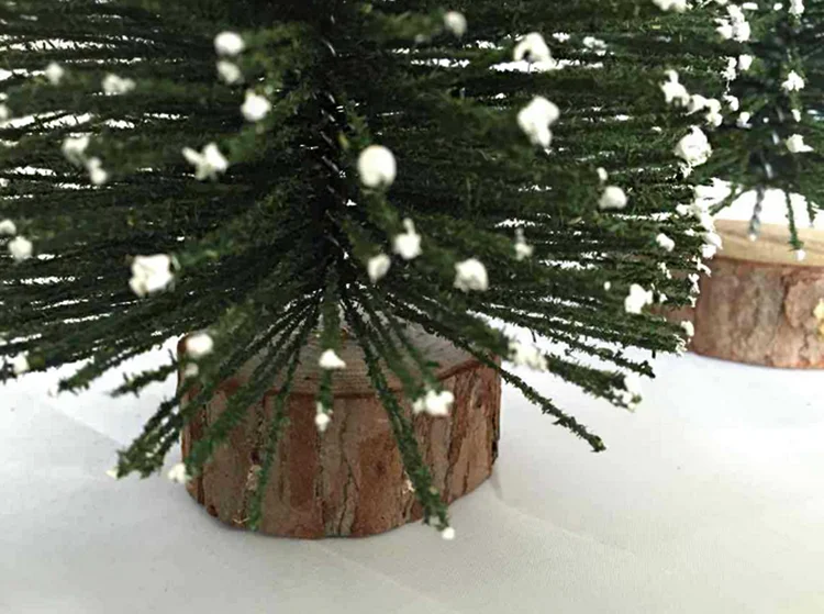 Artificial Cheap price mini christmas tree with snow effect for sale