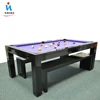 Modern marble top and wooden pool dining table price