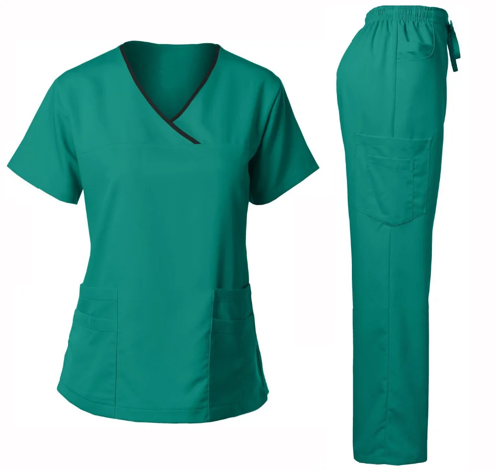 Wholesale New Style Stretchy Medical Scrubs Sets Nurse Uniform With ...