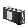 4 Slices Long Slot Stainless Steel Panel Bread Toaster For Home Use Defrost for Toasting Frozen Breads