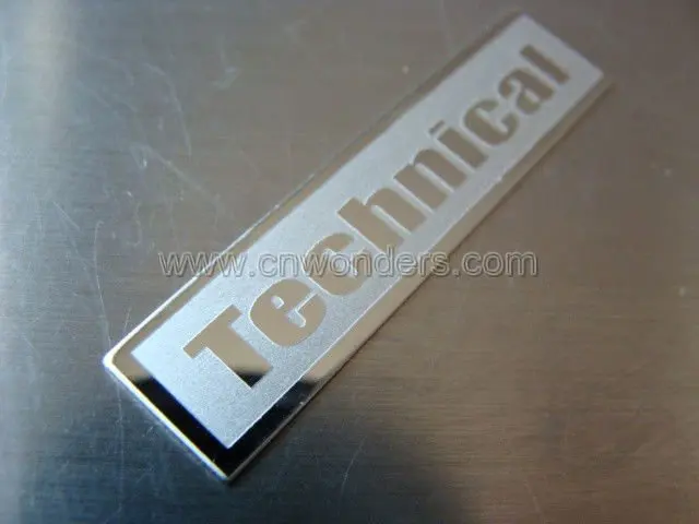Custom Amazing Embossed Stainless Steel Logo Etched Metal Plate