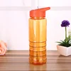 Portable Plastic Tea Lemon Cap Outdoors Motion Space Water Bottle