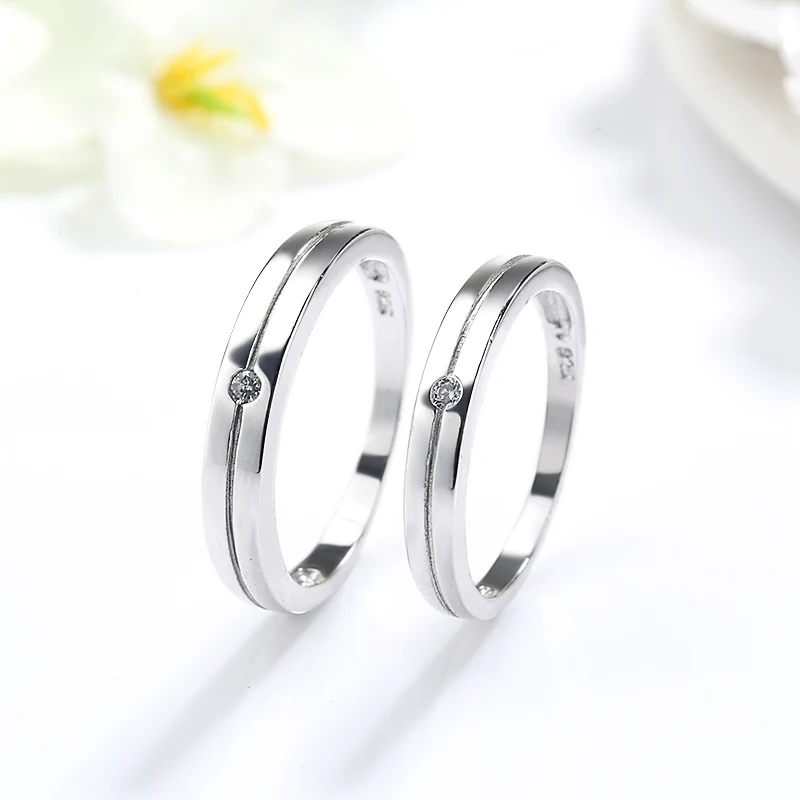 2019 Sterling Silverwedding Rings Couple Rings For ...