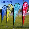 NO MOQ OEM custom advertising teardrop flag