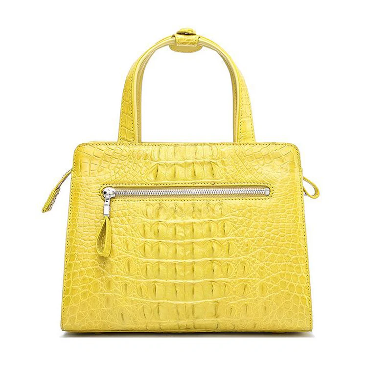 New arrival fashion design top quality exotic genuine crocodile leather handbag