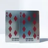 Novelty Custom Screen Printing Metal Playing Cards Stainless Steel Cards