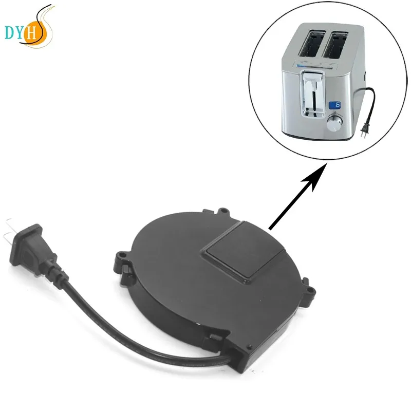 mini retractable cable reel mechanism for