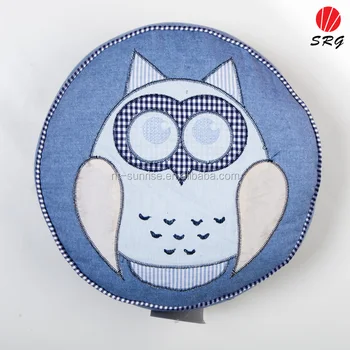 Owl Round Cushion Cover For Office Chair Buy Cushion Cover For