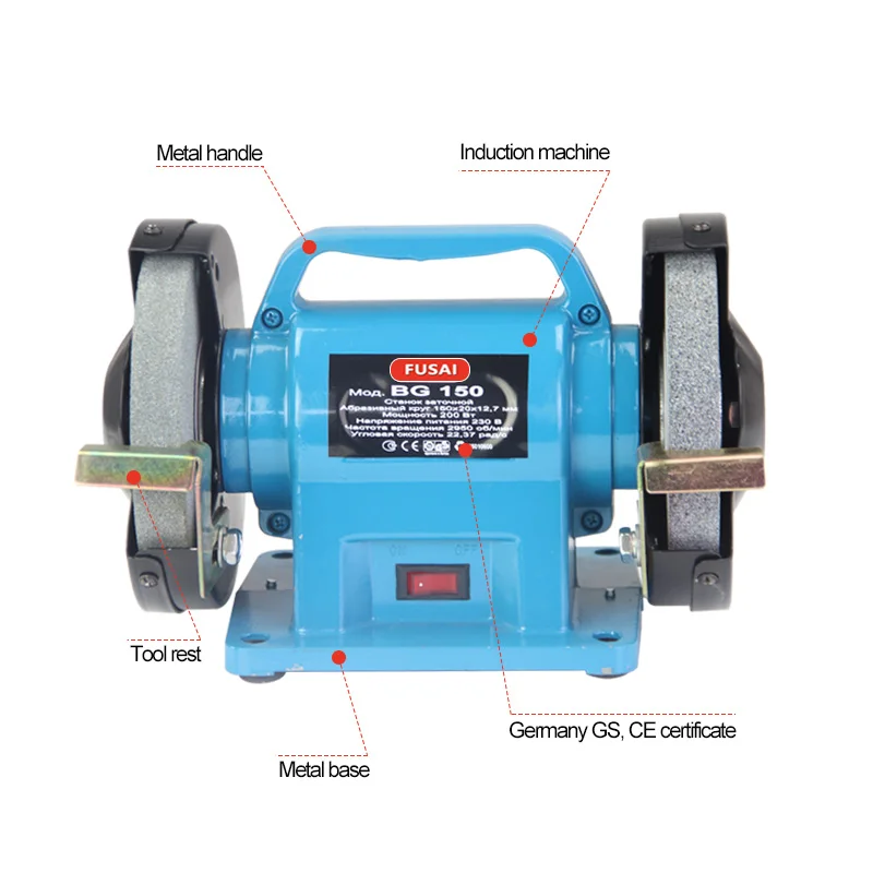 2018 Fusai Top Sell Electric Portable Bench Grinder Table Grinding