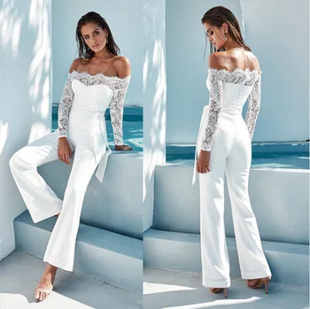 two piece white jumpsuit