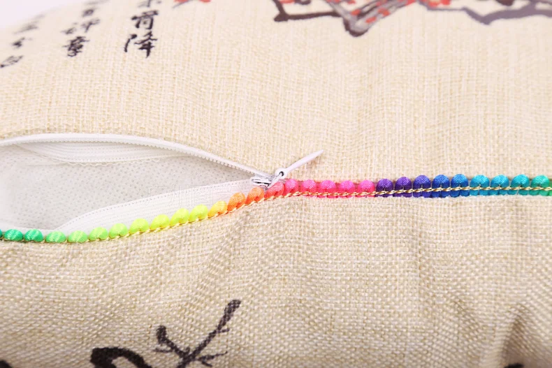 Color Edge Blank Linen Throw Pillow Case For Sublimation Printing Buy