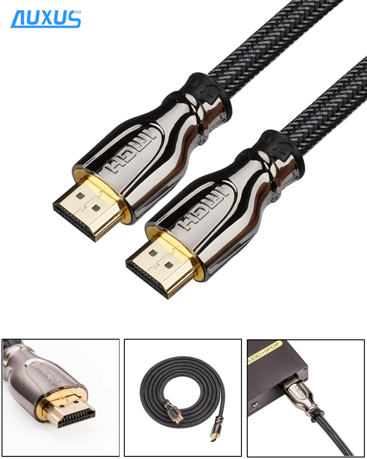 High Speed 4K 3D HDMI Cable Gold Plated xxx HD Video HDMI Cable With Ethernet for PS2 PS3 HDTV
